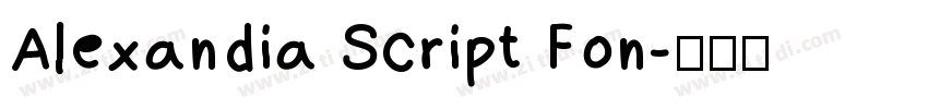 Alexandia Script Fon字体转换